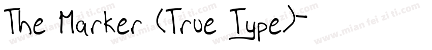 The Marker (True Type)字体转换